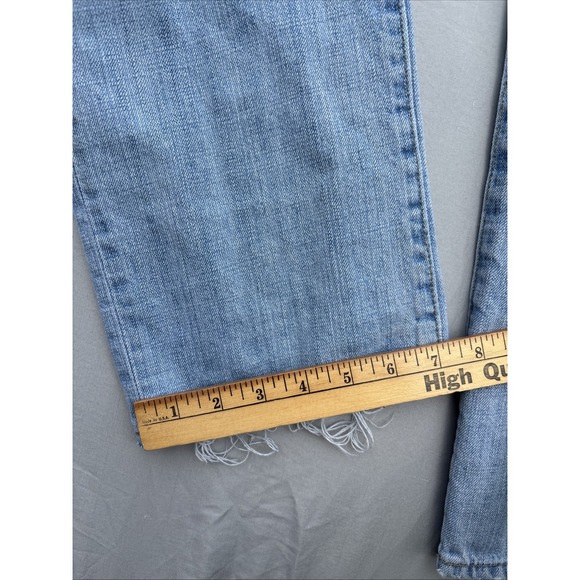 American Eagle Jeans Mens 30x32 Blue Denim Original Straight Grunge‎ Distressed - Picture 10 of 10